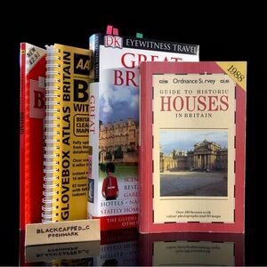 4 Books Britain Great Tour Tourism Maps Guide Cartography GUC Visit England